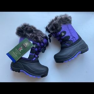 Kamik toddler girls purple winter snow boots  8